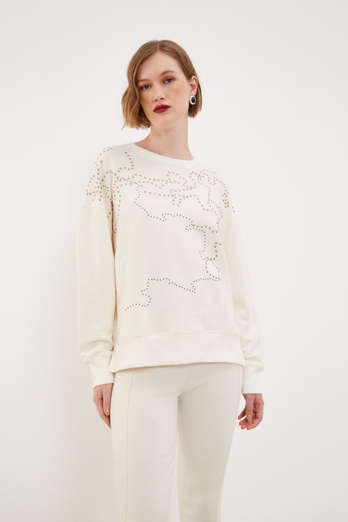 Casaco Malha Petúnia - Off White