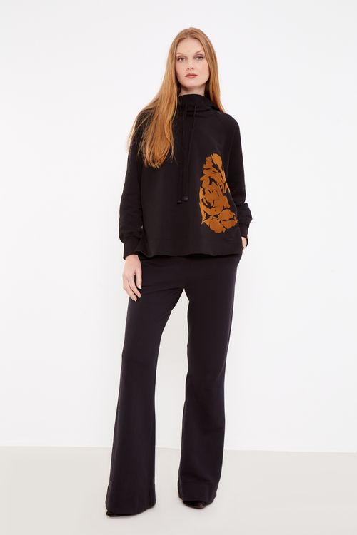 Casaco Malha Silk Gardênia - Preto