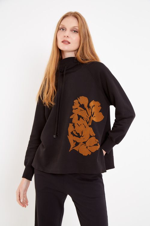 Casaco Malha Silk Gardênia - Preto