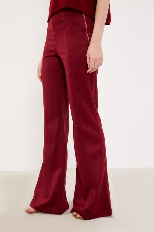 Calça Malha Alfaiataria - Purpura Escura