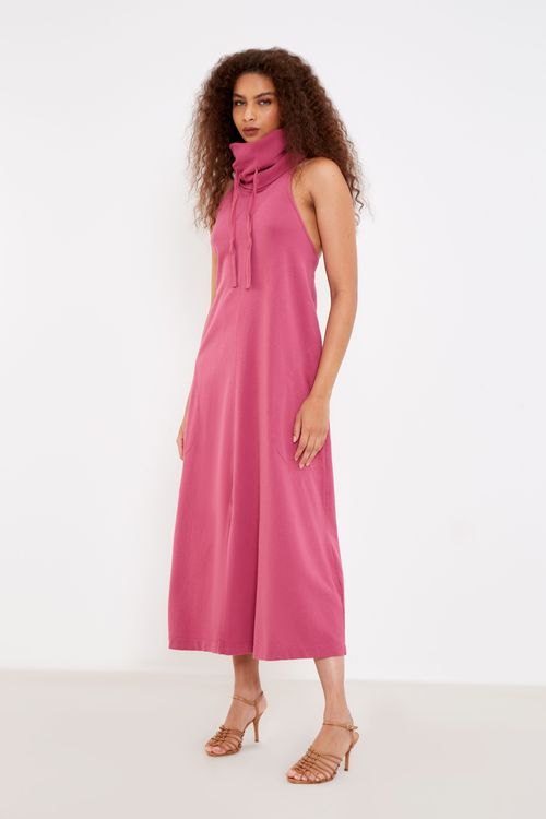 Vestido Malha Golão - Purpura Escura