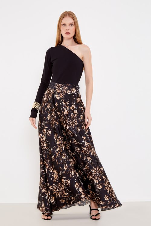 Vestido Midi Estampa Noturna - Est Noturna