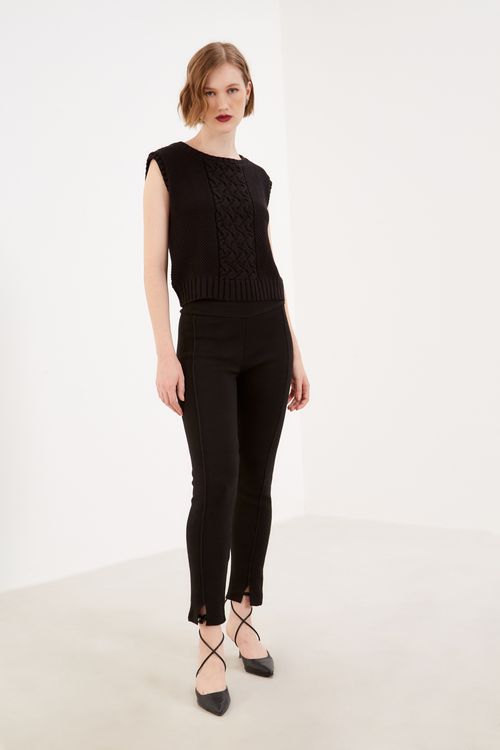 Calça Montaria Tricot - Preto