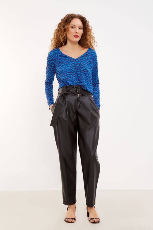 Blusa Malha Estampa Astro Blue - Est Astro Blue