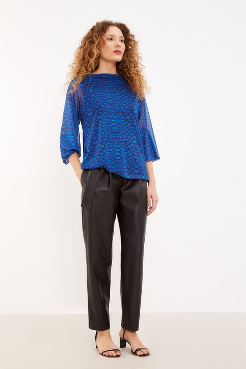 Blusa Malha Tule Estampa Astro Blue - Est Astro Blue
