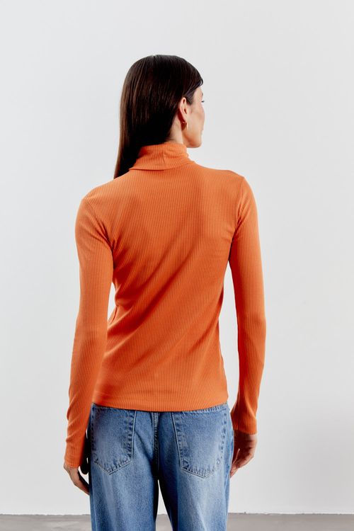 Blusa Malha Manga Gola - Caramelo Leve