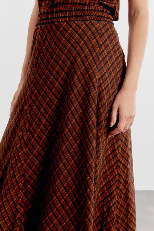 Saia Midi Estampa Pilar Mini - Est Pilar Mini