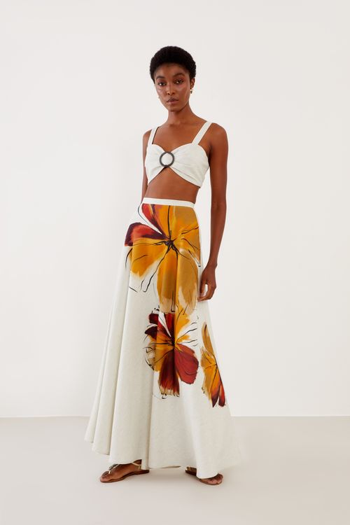Saia Longa Estampa Lina Maxi - Est Lina Maxi