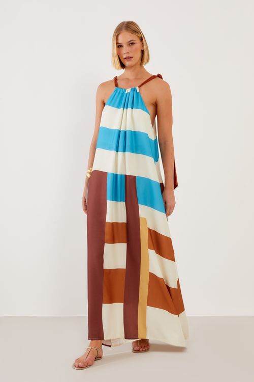 Vestido Longo Estampa Riva - Est Riva