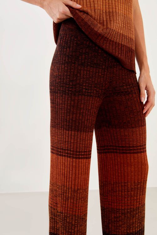 Calça Tricot Degradê - Multicolor