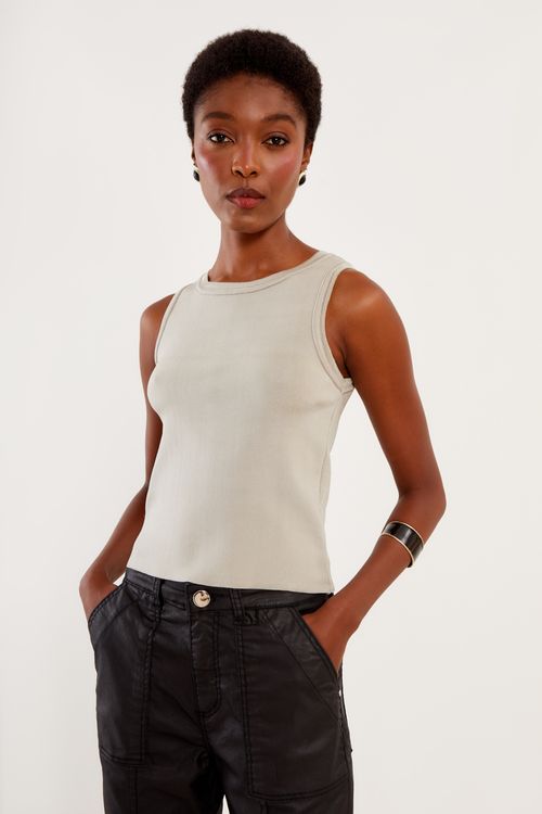 Regata Tricot Rayon - Prata