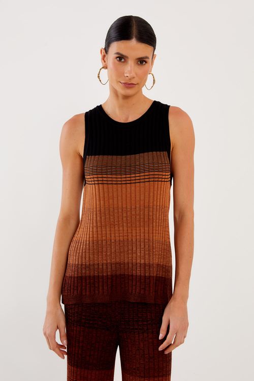 Regata Tricot Degradê - Multicolor