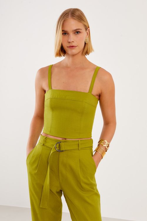 Top Alfaiataria Basic - Verde Olive