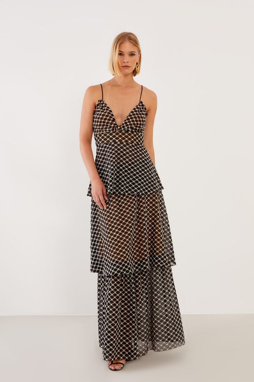 Blusa Bordado Direções - Preto C/ Off