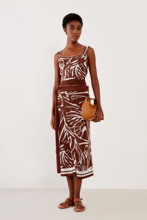 Top Tricot Jacquard Estampa Amalfi - Est Amalfi