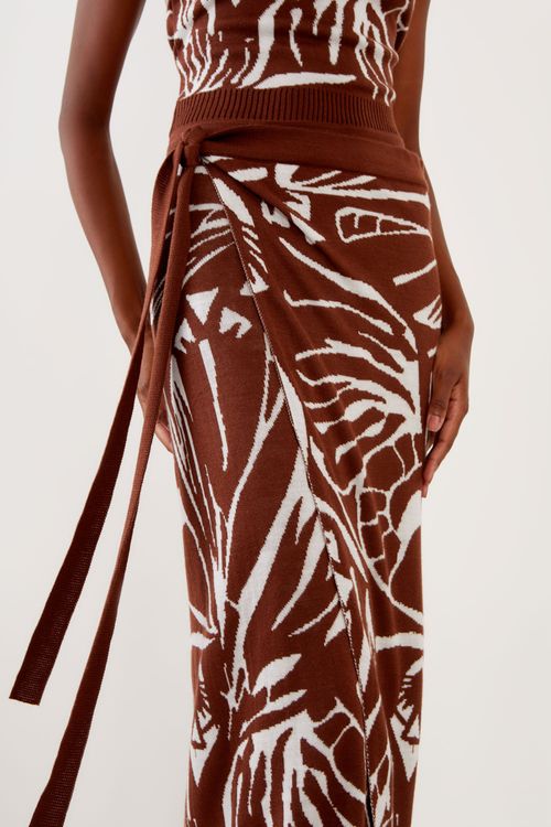 Saia Tricot Jacquard Estampa Amalfi - Est Amalfi