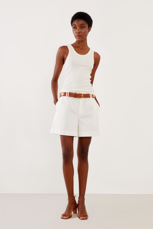 Short Pregas Casual - Off White
