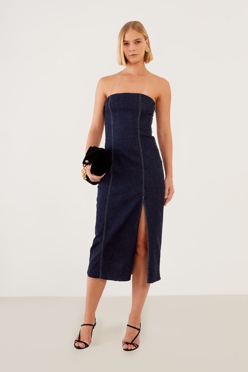 Vestido Jeans Corset - Jeans