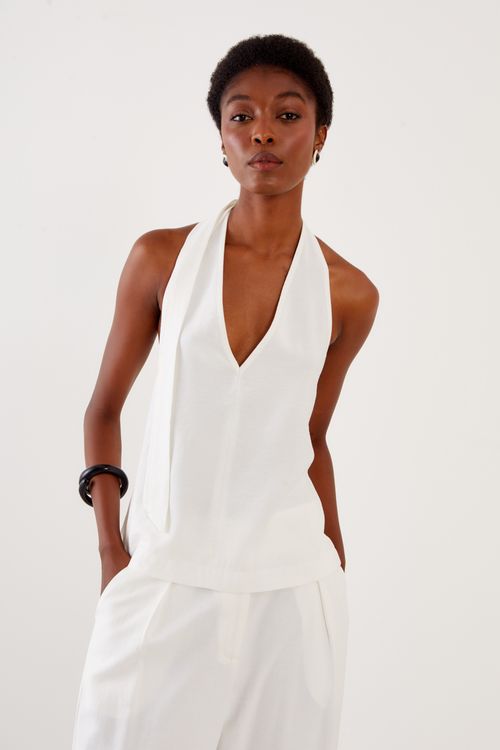 Blusa Alfaiataria Casual - Off White