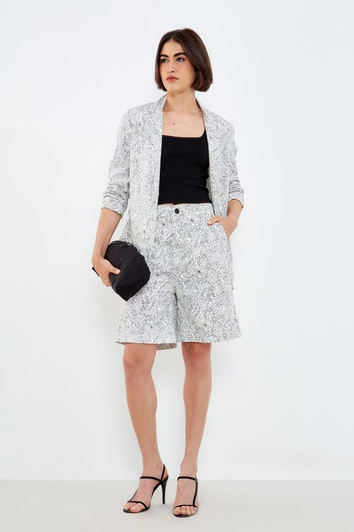 Bermuda Sarja Estampa Line - Est Line Mini