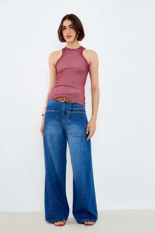 Regata Malha Rib Nadador - Uva