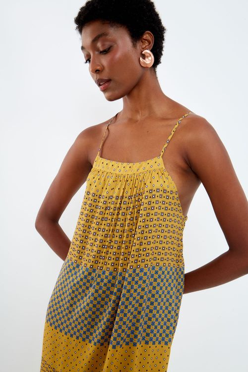 Vestido Midi Estampa Tibet Listra - Est Tibet Listra