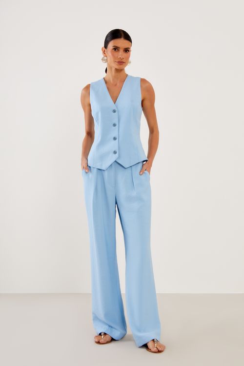 Calça Reta Alafaiataria - Azul Cold