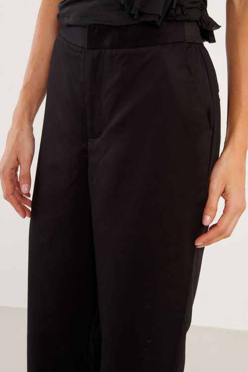 Calça Alfaiataria Reta - Preto