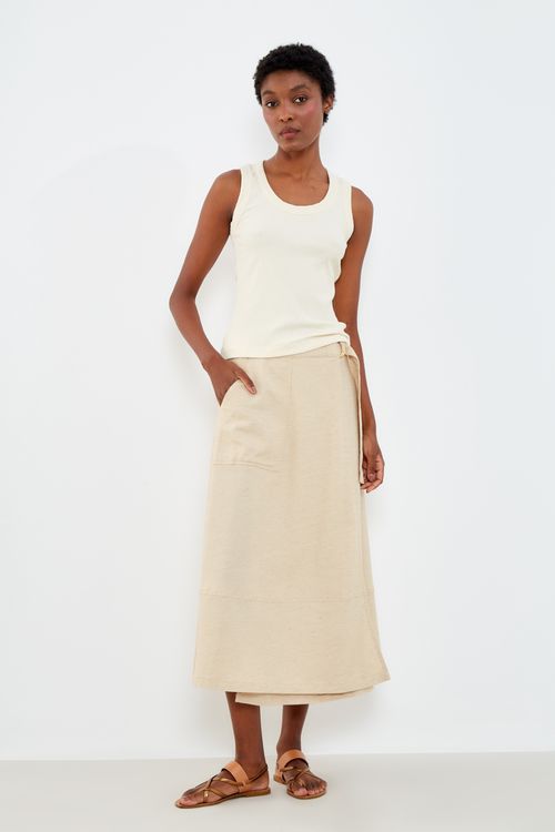 Regata Malha Silk Listra Foil - Off White