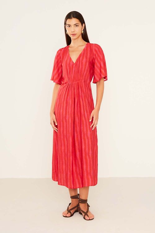 Vestido Midi Estampa Dracena - Est Dracena