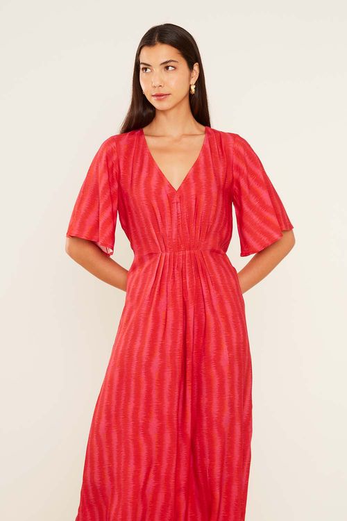 Vestido Midi Estampa Dracena - Est Dracena