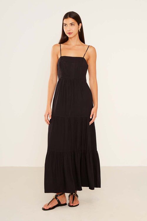 Vestido Longo Três Marias - Preto