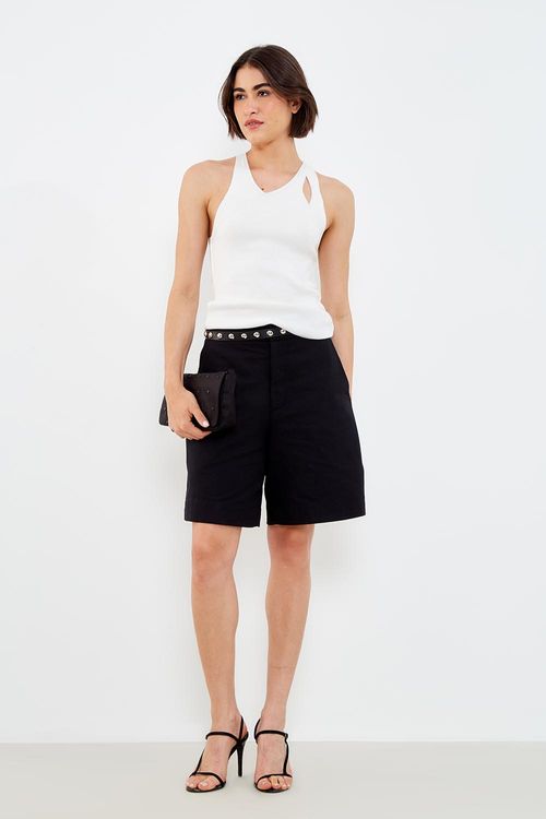 Regata Tricot Gota - Branco