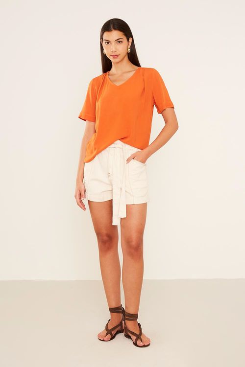 Bermuda Sarja Alfaiataria - Cru