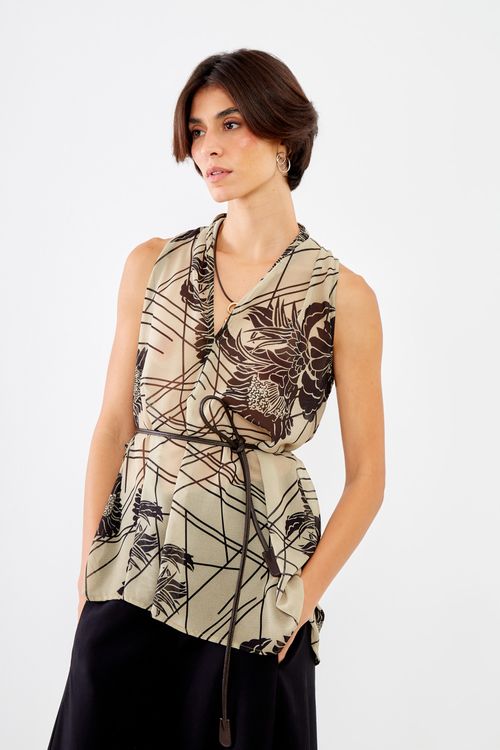 Blusa Estampa Brun Off - Est Brun Off