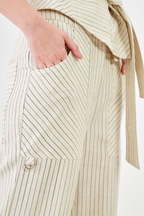 Calça Listrada Casual - Listrado