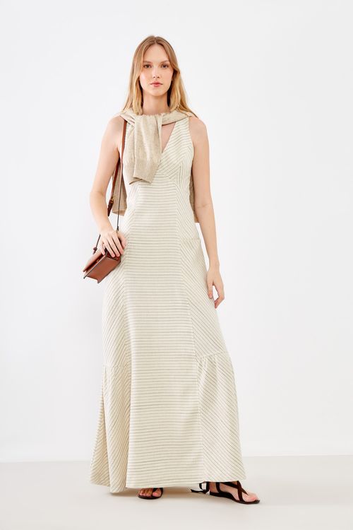 Vestido Casual Listras - Listrado