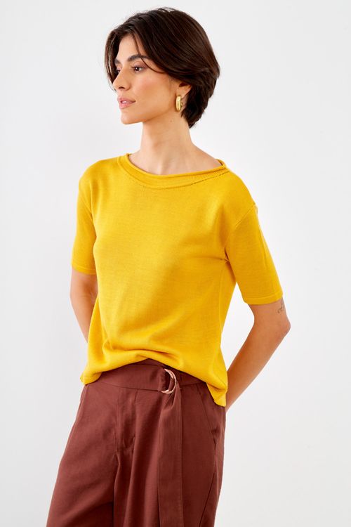 T-Shirt Tricot Basic - Sand