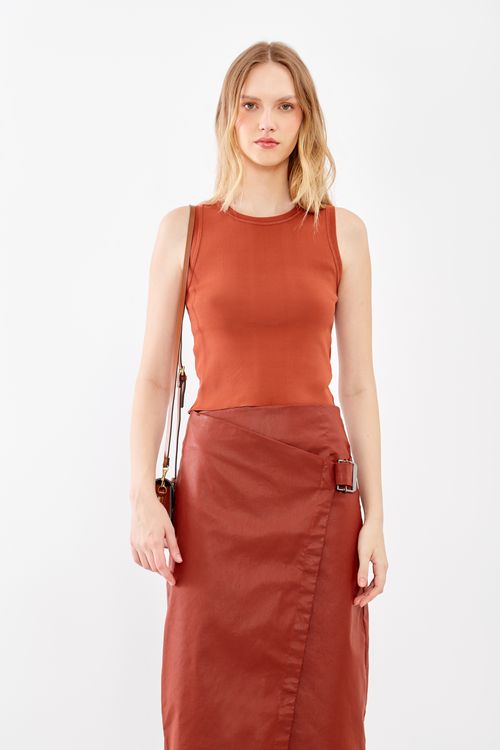 Regata Tricot Rayon - Mogno