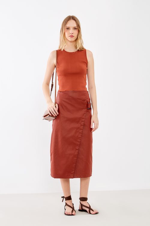 Regata Tricot Rayon - Mogno