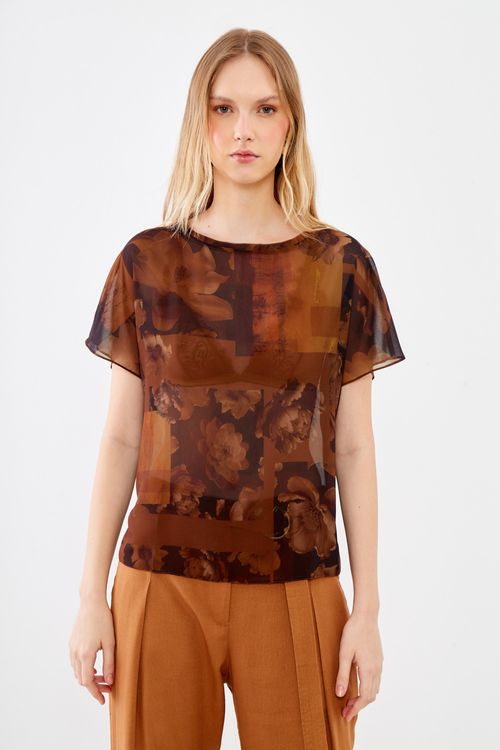 Blusa Estampa Colage - Est Colage