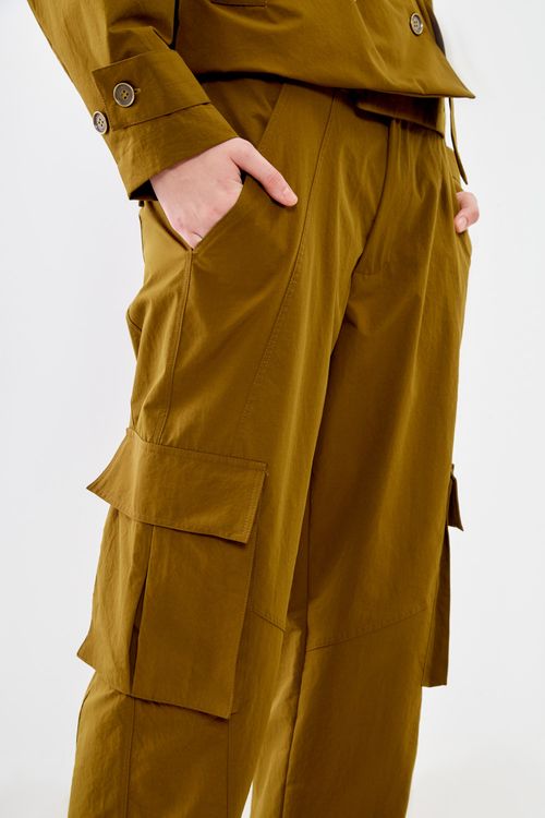 Calça Cargo Alfaiataria - Verde Flore