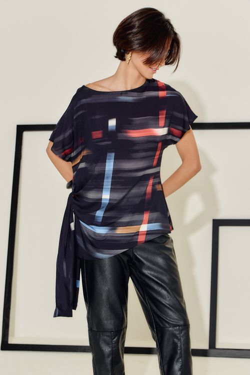 Blusa Estampa Linear - Est Linear