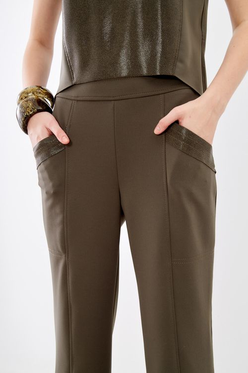 Calça Malha Resinada - Verde Moss