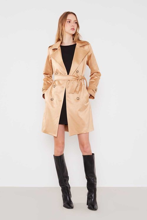 Trench Coat Alfaiataria - Khaki