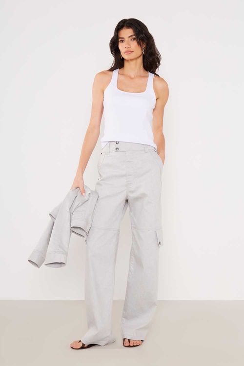 Regata Malha Basic - Branco