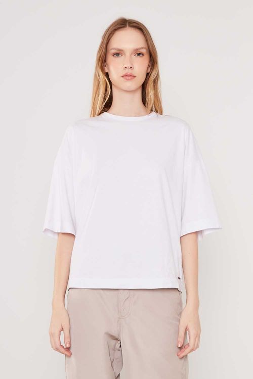 T-Shirt Malha Ampla - Branco