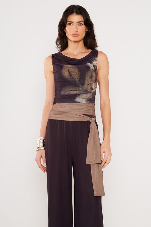 Macacão Tule Luna - Preto