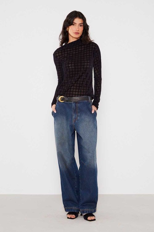 Calça Jeans Super Baggy - Jeans