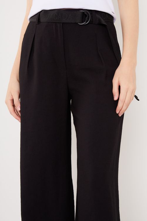 Calça Alfaiataria Pregas - Preto